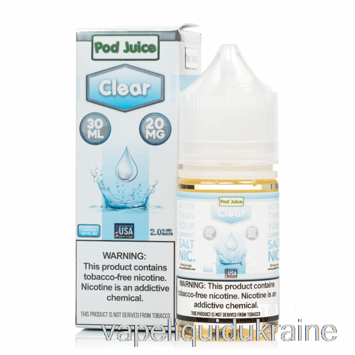 Vape Liquid Ukraine Clear - Pod Juice - 30mL 10mg